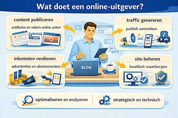 Alles over het beroep online-uitgever Wat doet een online-uitgever